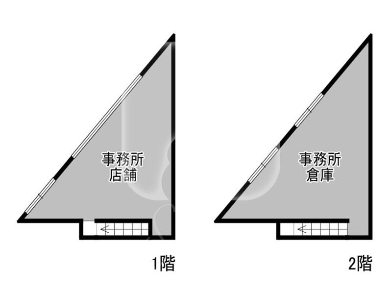 淡路駅徒歩約1分の駅近！/商店街内のスケルトン/1-2階店舗//BHT187