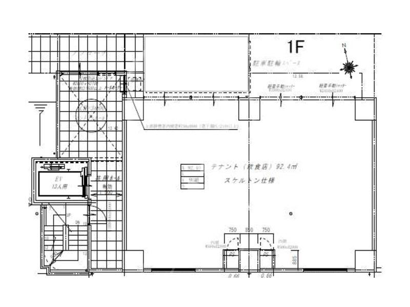 谷町六丁目駅徒歩約3分！/新築スケルトン/1階路面店舗//BS342